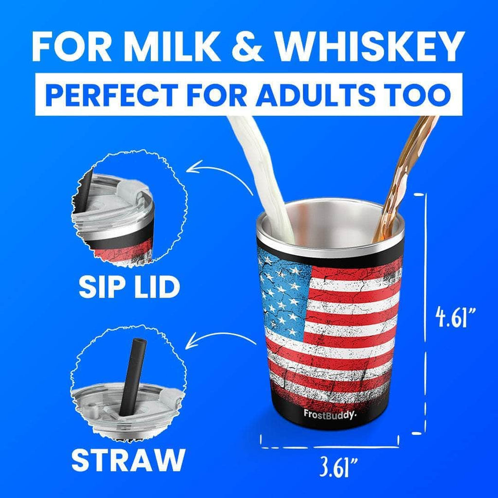 8oz Sippin¡¯ Buddy | Leak-Proof Insulated Tumbler | Gift For Kids & Adults